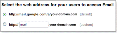 google custom urls