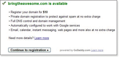 google domain registration