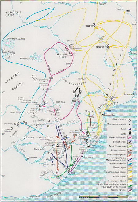 African Migration of Tribes 1818 - 1835 African Migration of Tribes 1818 - 1835